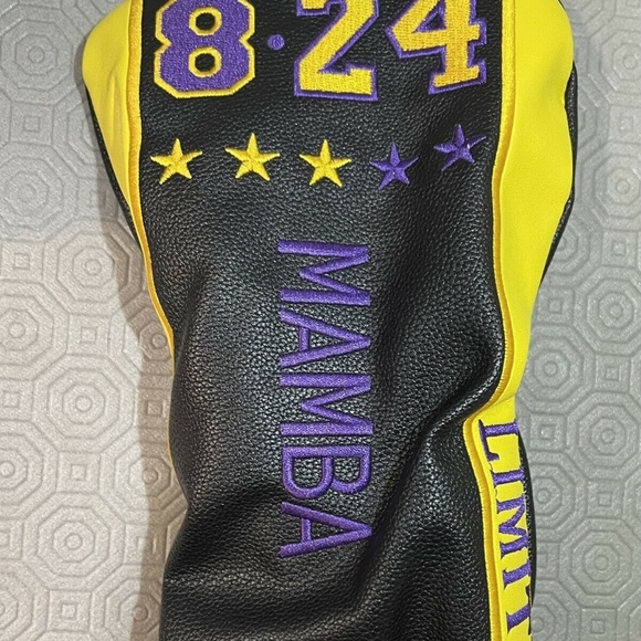 Kobe Bryant Mamba Mentality #24 #8 Golf Driver Black Head Cover Lakers 15" - Picture 3 of 8